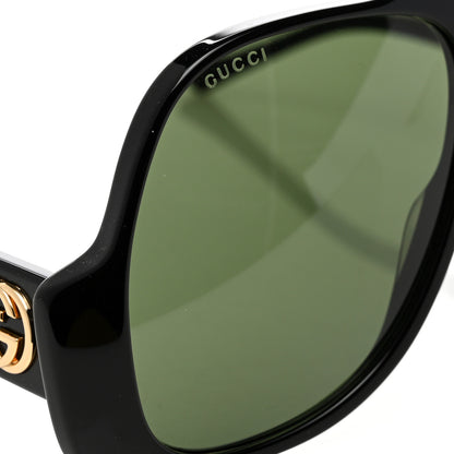 Gucci Oversized Aviator Sunglasses GG0785S Black 7 of 8
