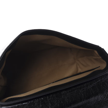 Givenchy Creased Patent Calfskin Medium ID Flap Black 6 of 10