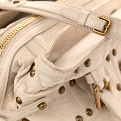 Louis Vuitton Lambskin Riveting White 15 of 18
