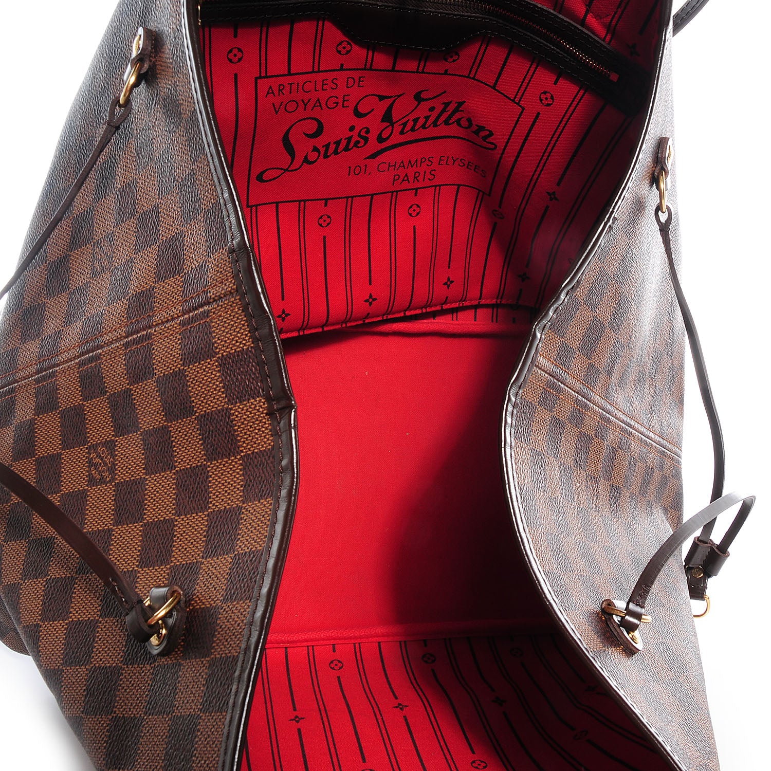 Louis Vuitton Damier Ebene Neverfull GM 5 of 7