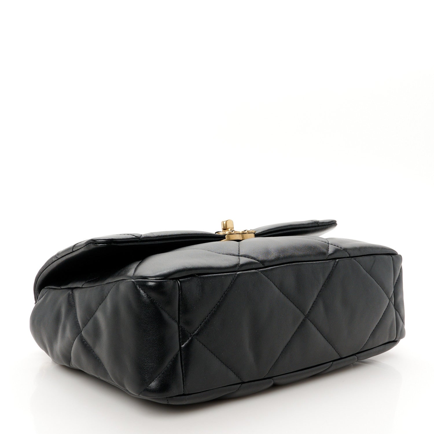 Chanel Lambskin Quilted Large Chanel 19 Flap Black 4 of 10