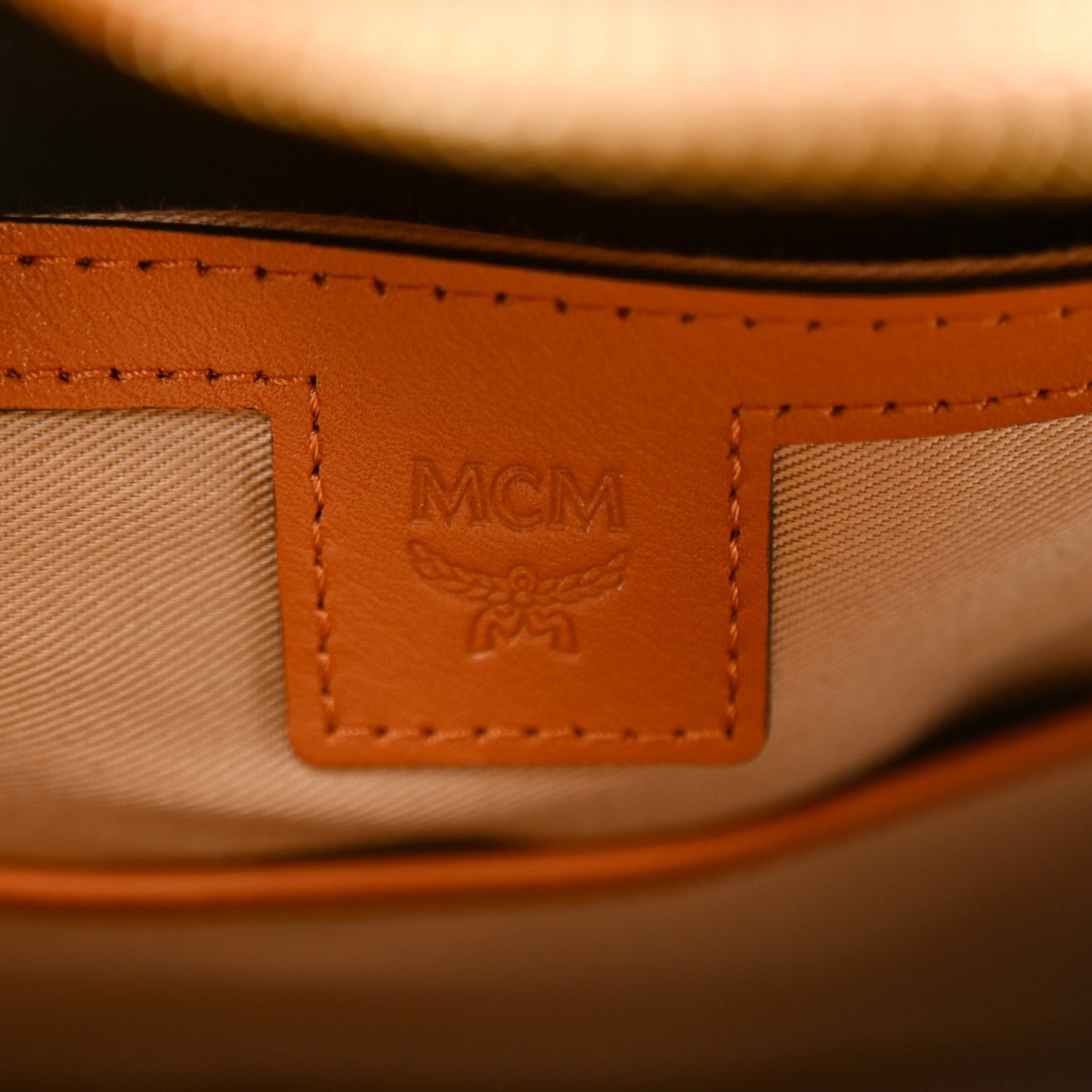 Visetos Small Side Stud Stark Backpack Cognac