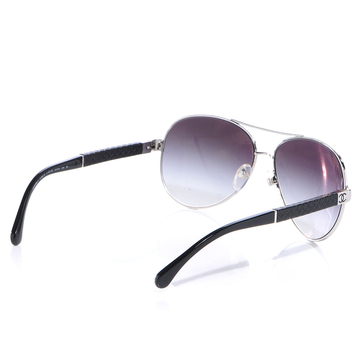 Lambskin Quilted CC 4195-Q Sunglasses Silver