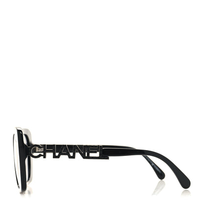Chanel Acetate Strass Polarized Square Sunglasses 5422-B Black 3 of 8
