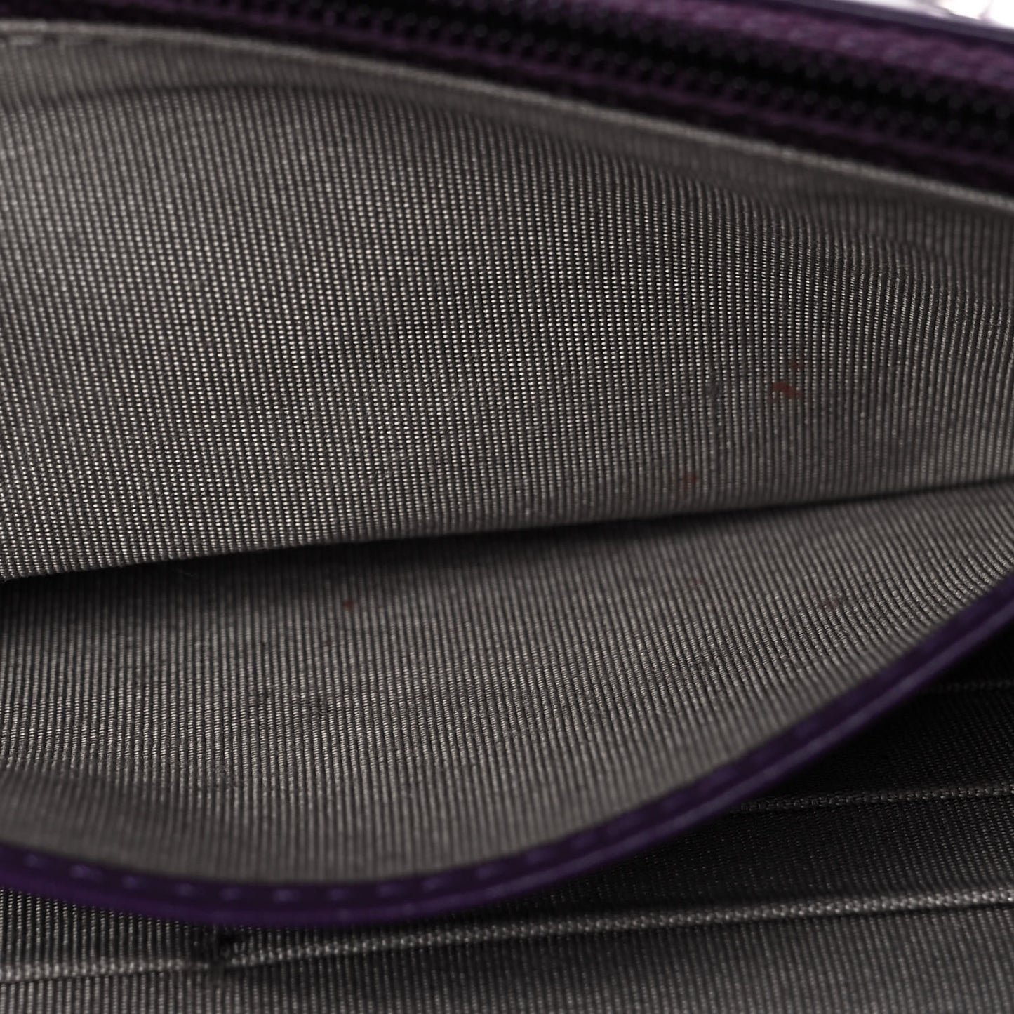 Patent Quilted Brilliant Wallet On Chain WOC Violet
