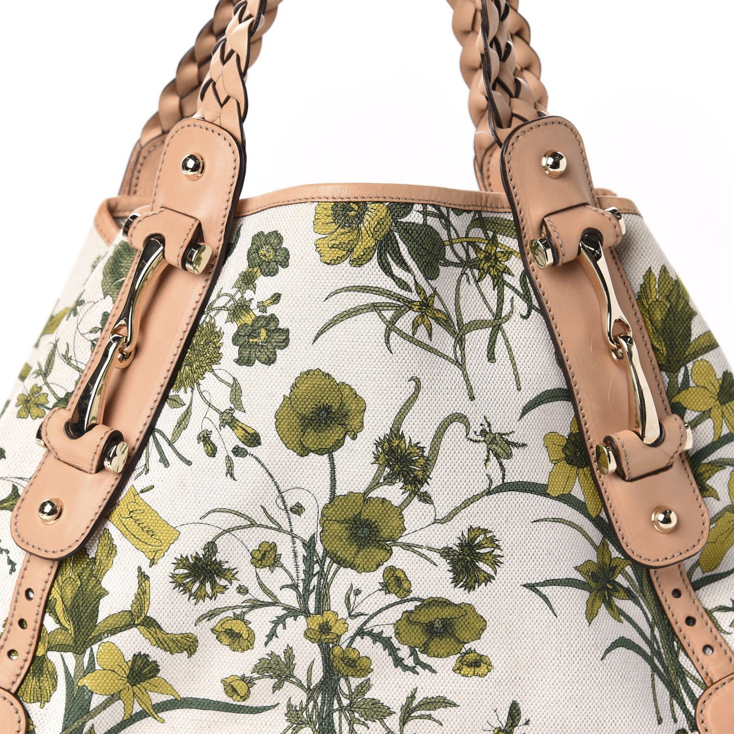Canvas Small Floral Flora Pelham Shoulder Bag Beige