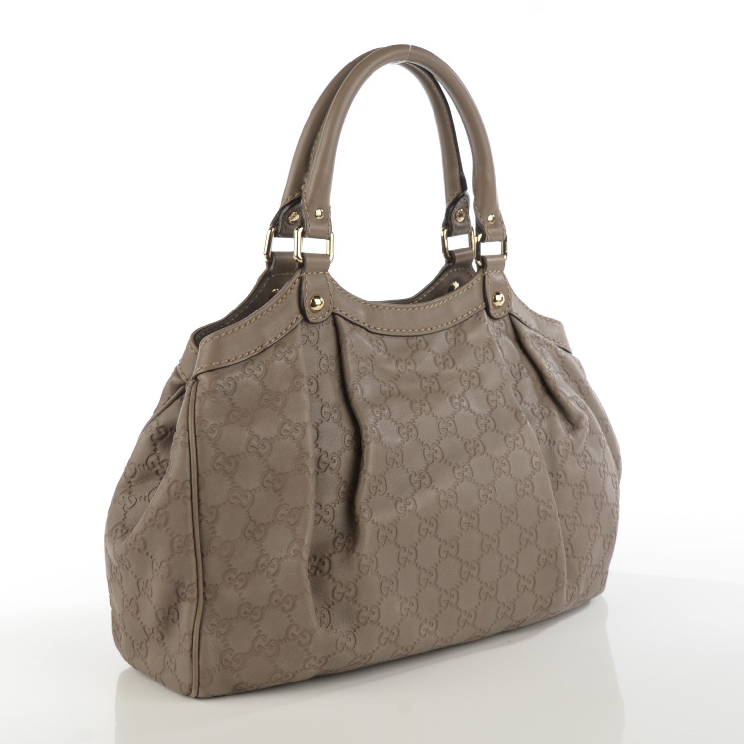 Gucci Guccissima Medium Sukey Tote Taupe 3 of 7
