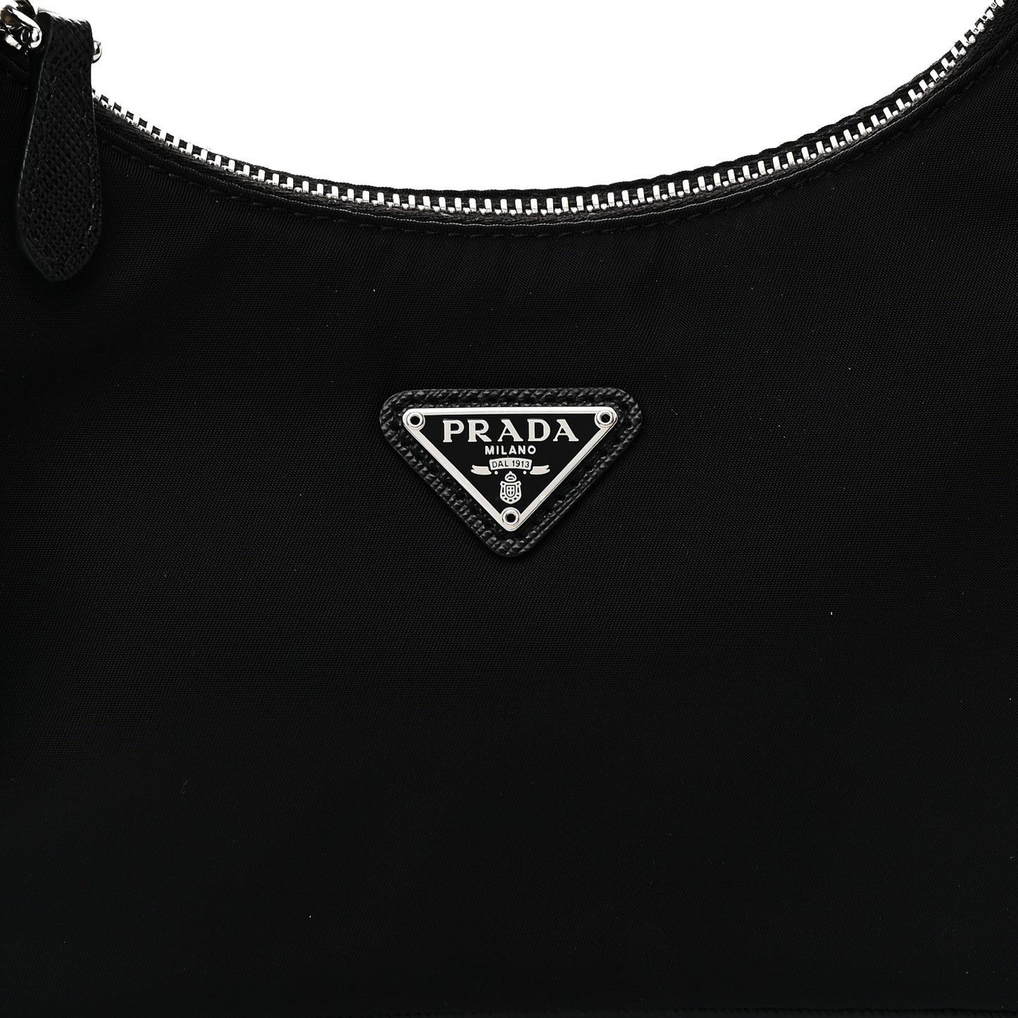 Tessuto Nylon Saffiano Mini Re-Edition 2005 Bag Black