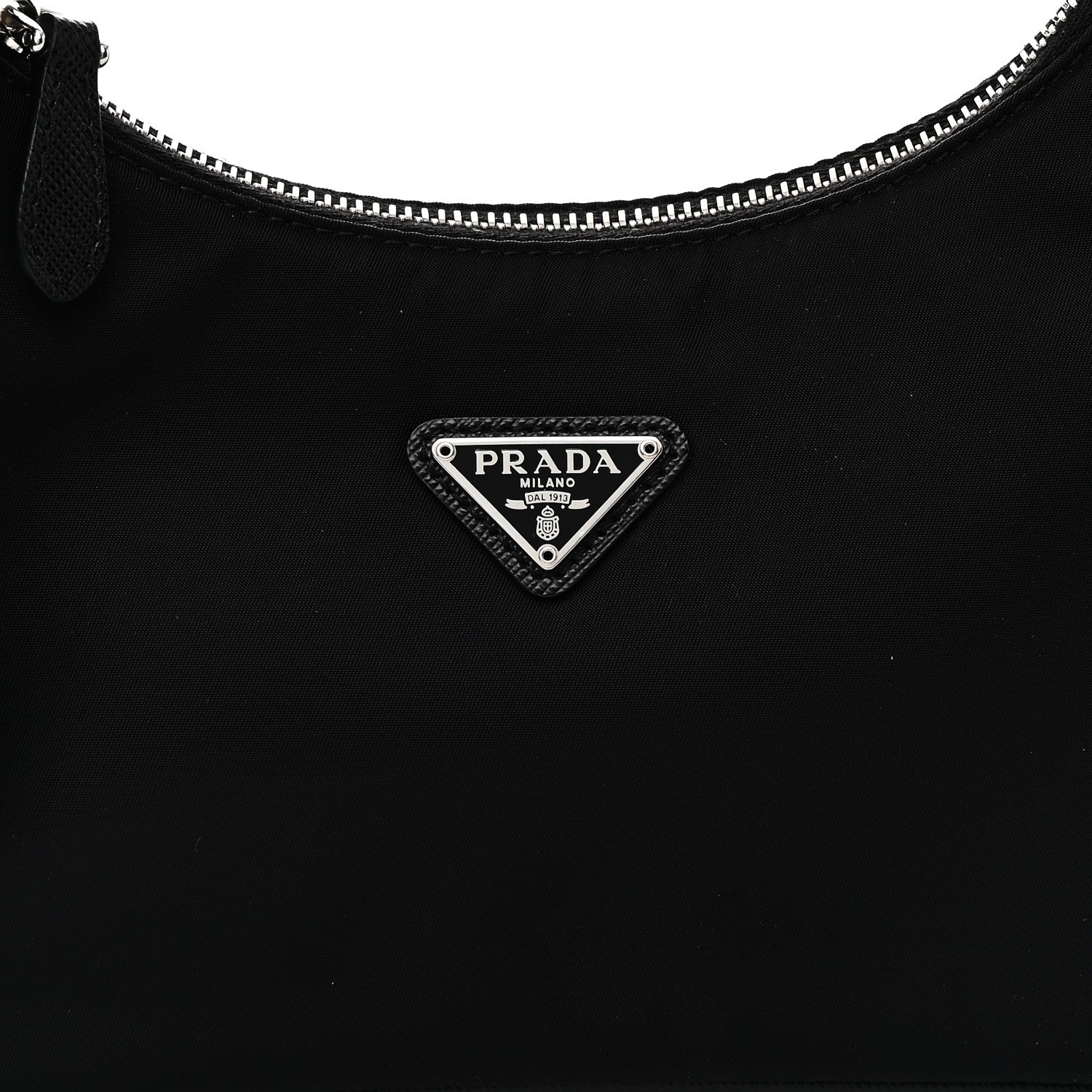 Prada Tessuto Nylon Saffiano Mini Re-Edition 2005 Bag Black 7 of 10