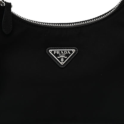Prada Tessuto Nylon Saffiano Mini Re-Edition 2005 Bag Black 7 of 10