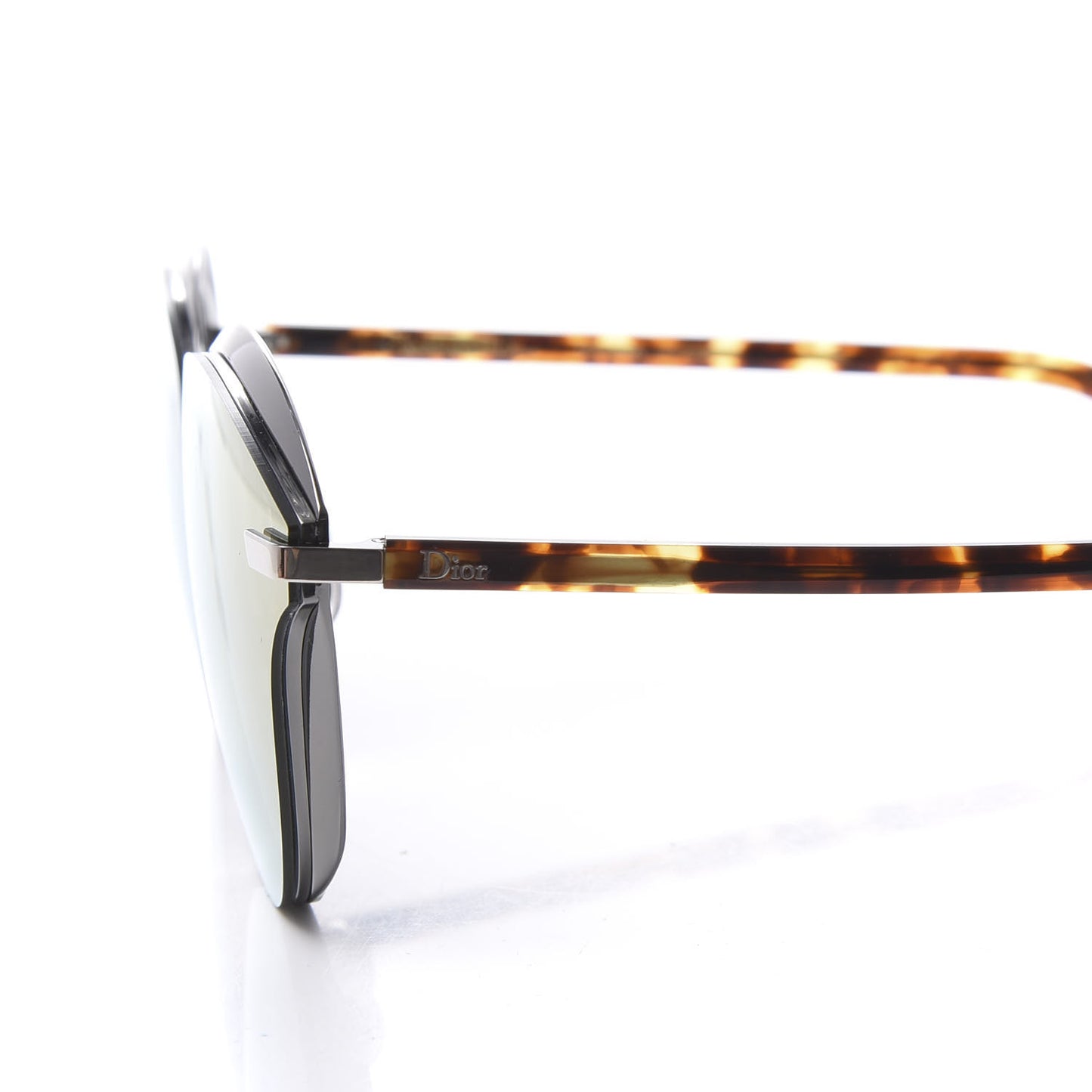 Round Mirrored Murmure Sunglasses Havana