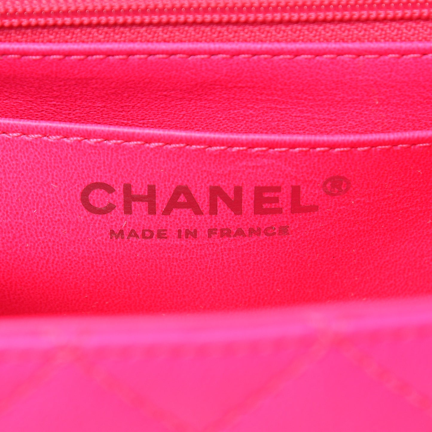 Goatskin Quilted 2.55 Reissue Mini Flap Fluorescent Pink