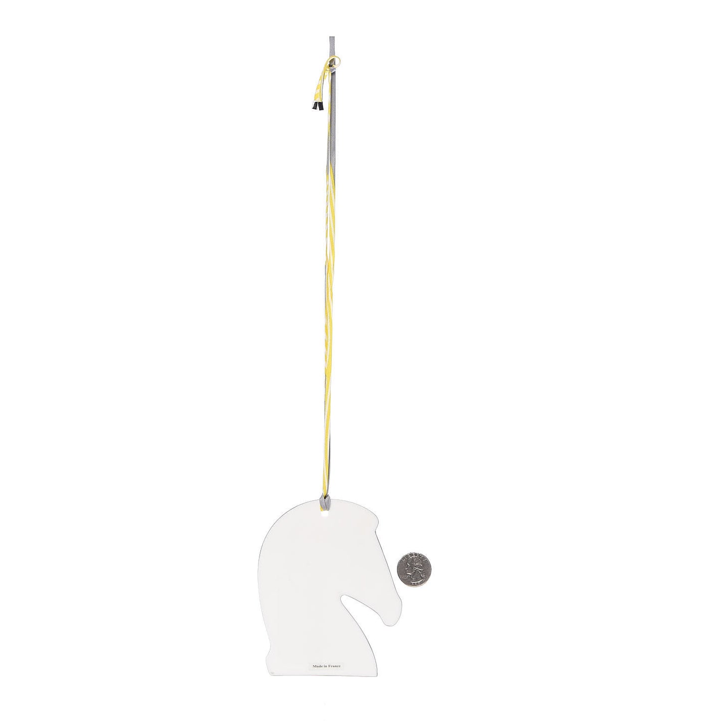 Porcelain Petit H Horse Ornament White
