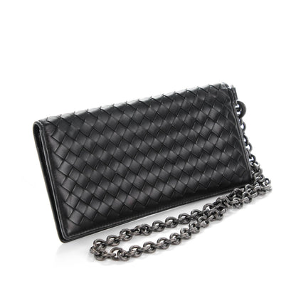 Bottega Veneta Nappa Intrecciato Continental Wallet on Chain Nero Black 4 of 10