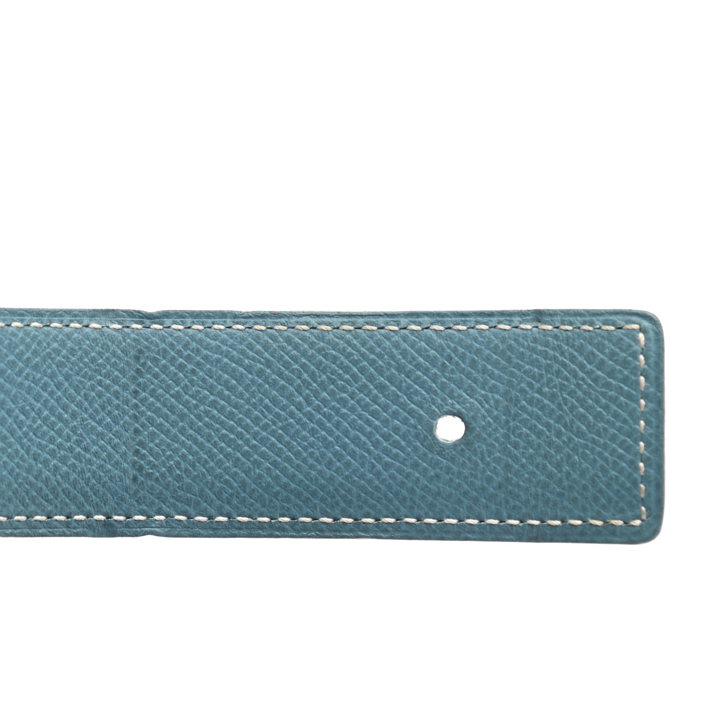 Swift Epsom 32mm H Belt Strap 100 Black Blue Jean