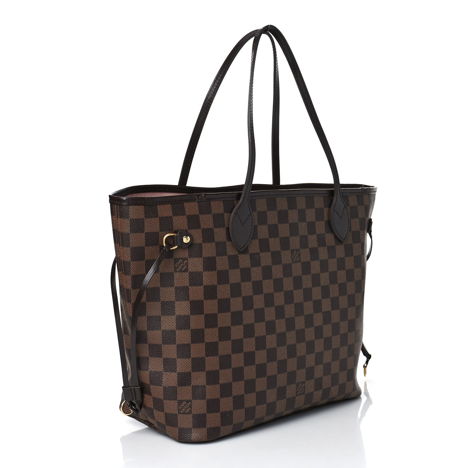 Louis Vuitton Damier Ebene Neo Neverfull MM Rose Ballerine 4 of 10