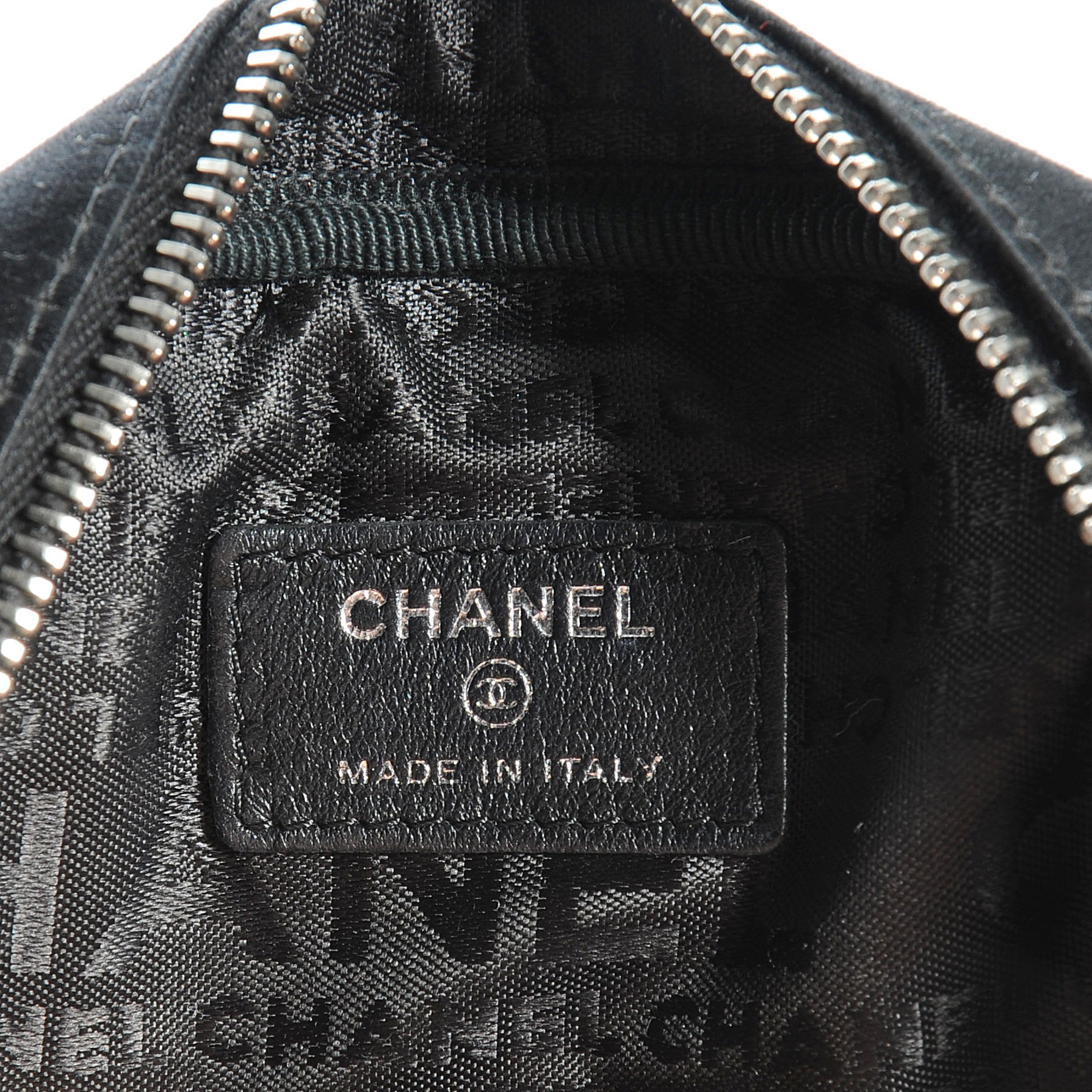 Chanel Satin Square Quilted Lipstick Charm Cosmetic Case Black 6 of 7