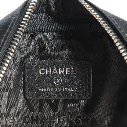 Chanel Satin Square Quilted Lipstick Charm Cosmetic Case Black 6 of 7