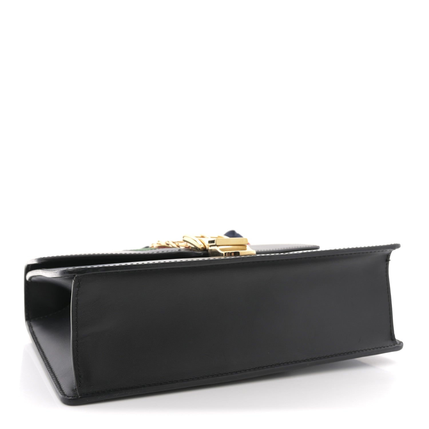 Gucci Calfskin Small Sylvie Top Handle Bag Black 4 of 11