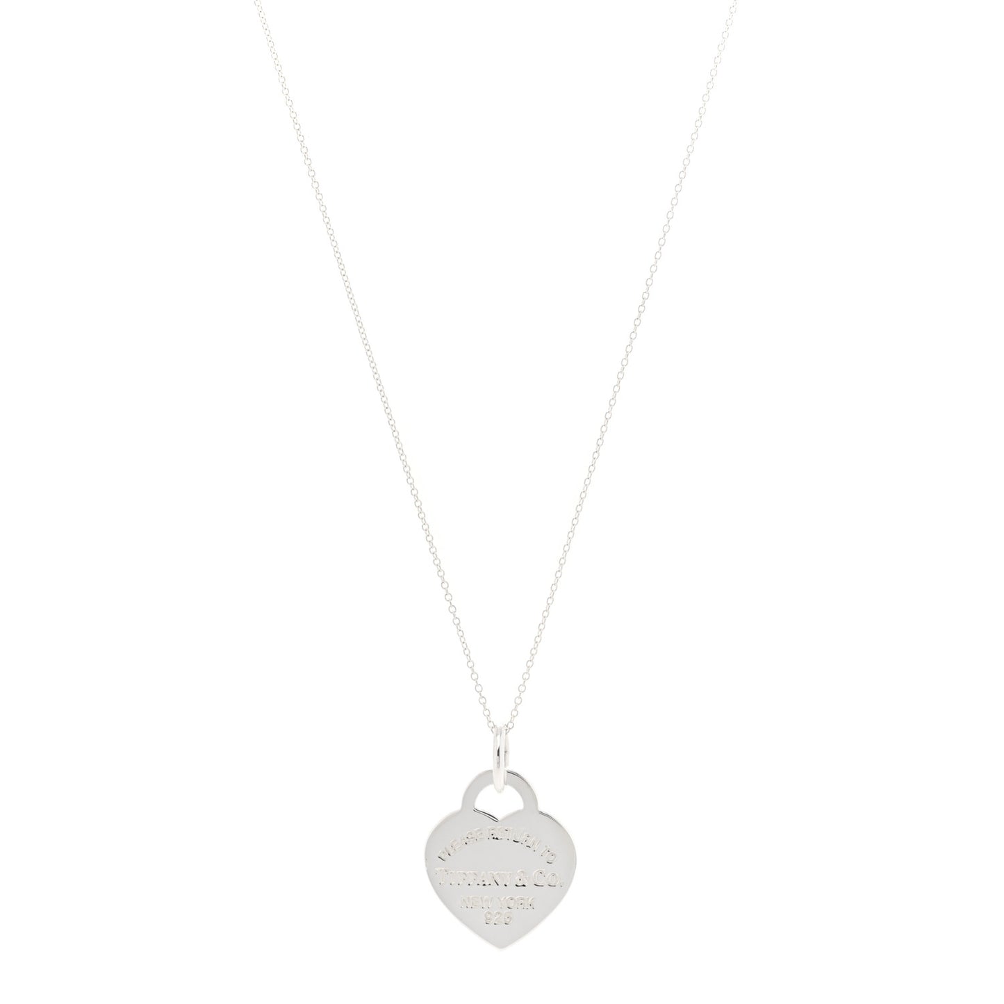 Sterling Silver Medium Return to Tiffany Heart Pendant Necklace