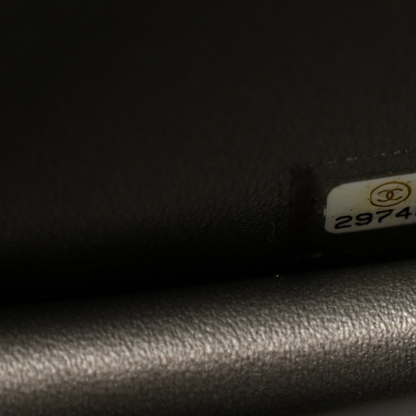 Goatskin Quilted Chic Pearls Flap Black