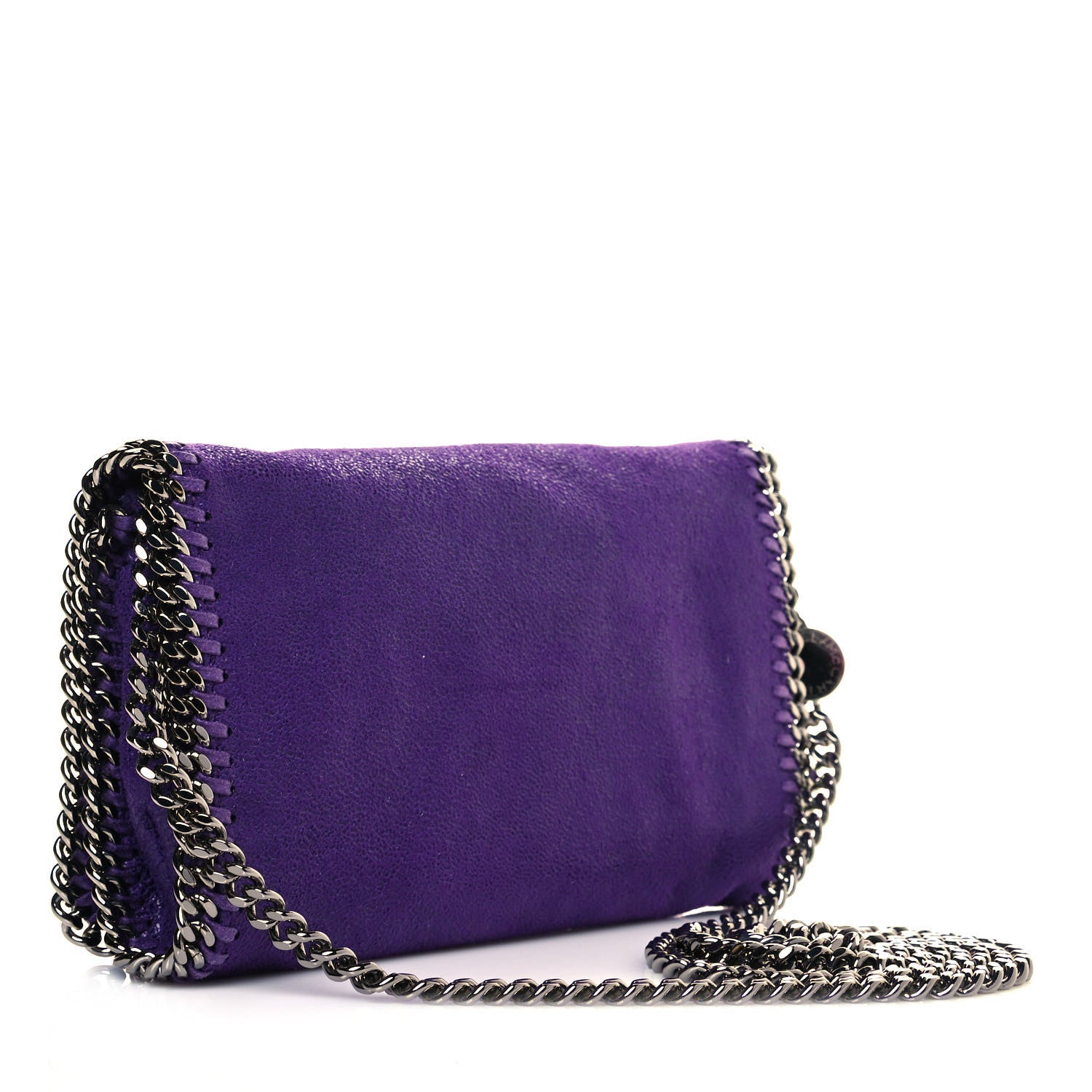 Stella McCartney Shaggy Deer Falabella Crossbody Bag Bright Purple 3 of 10
