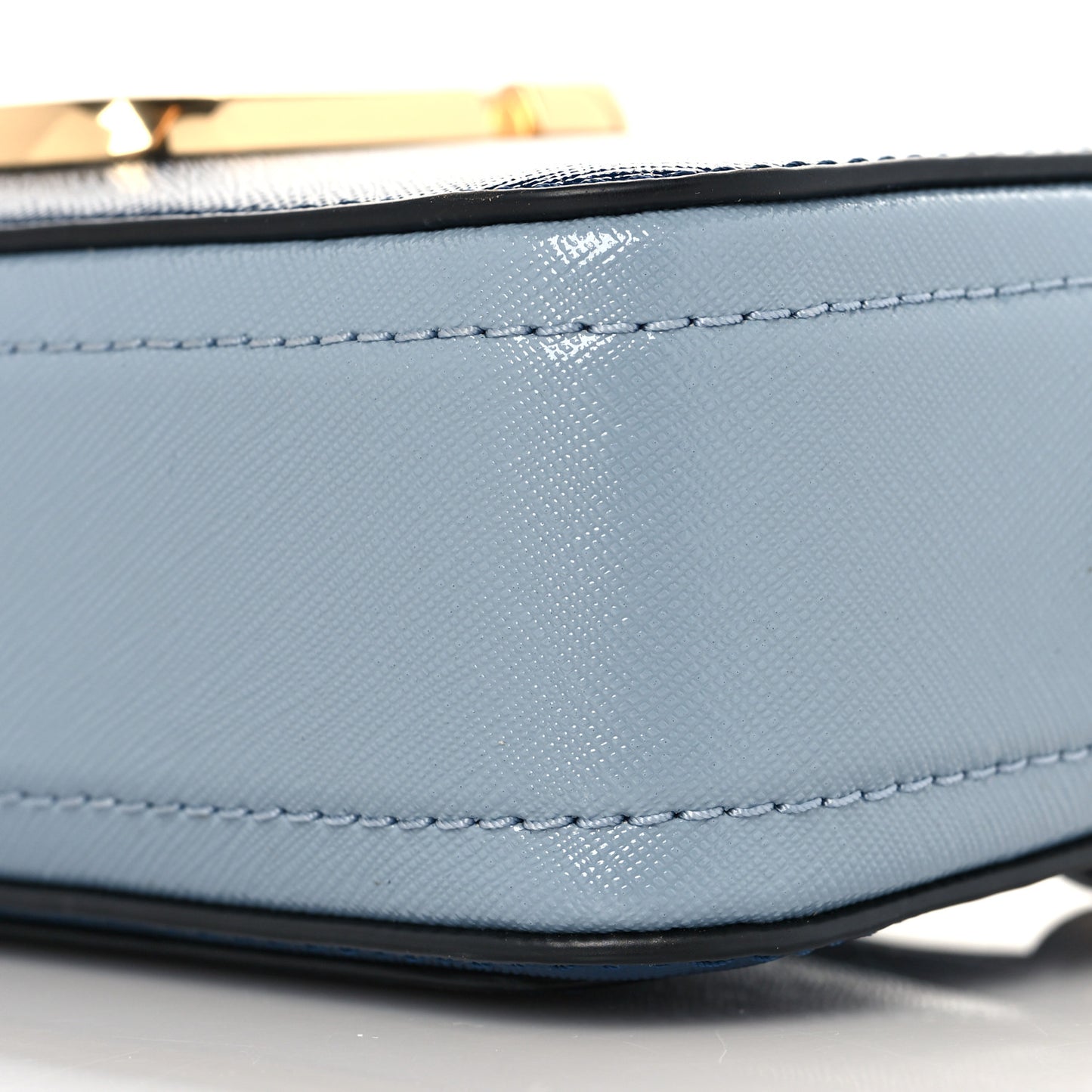 Saffiano Small Snapshot Camera Bag Blue