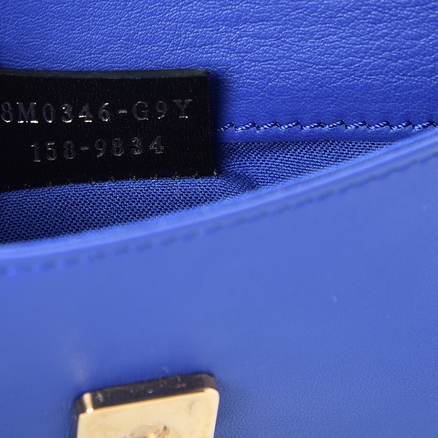 Vitello Flamingo Tube Wallet on Chain Blue Neon