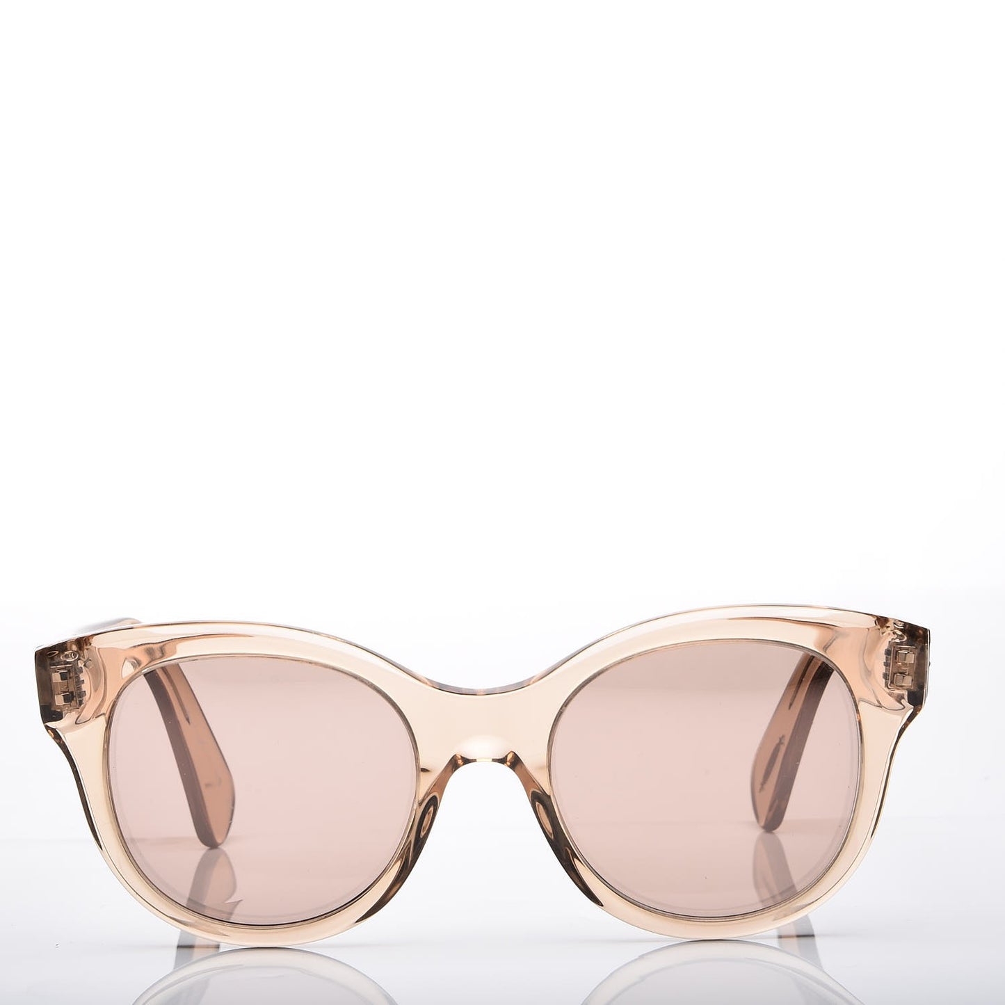 Jacey Mirror Sunglasses Beige