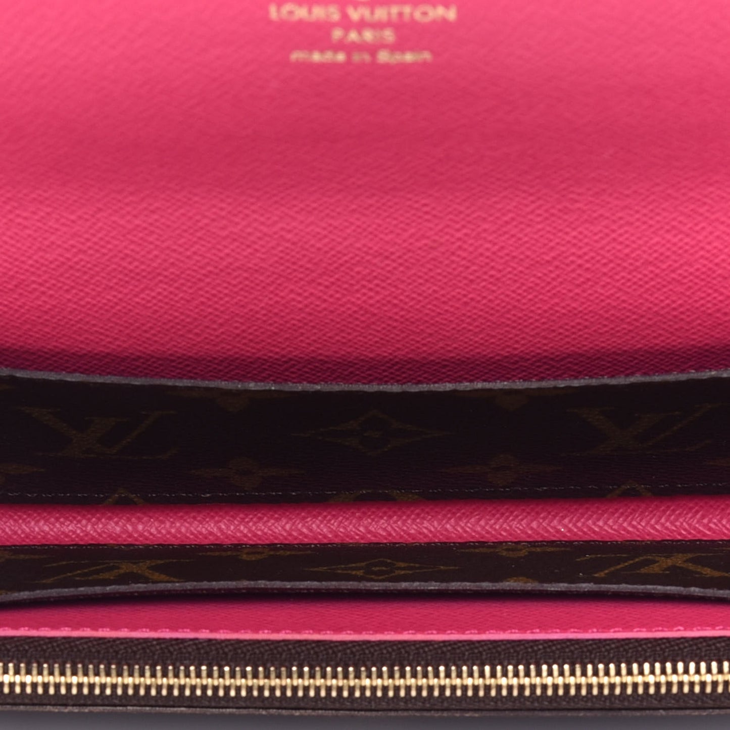 Monogram Bloom Flower Emilie Wallet Fuchsia