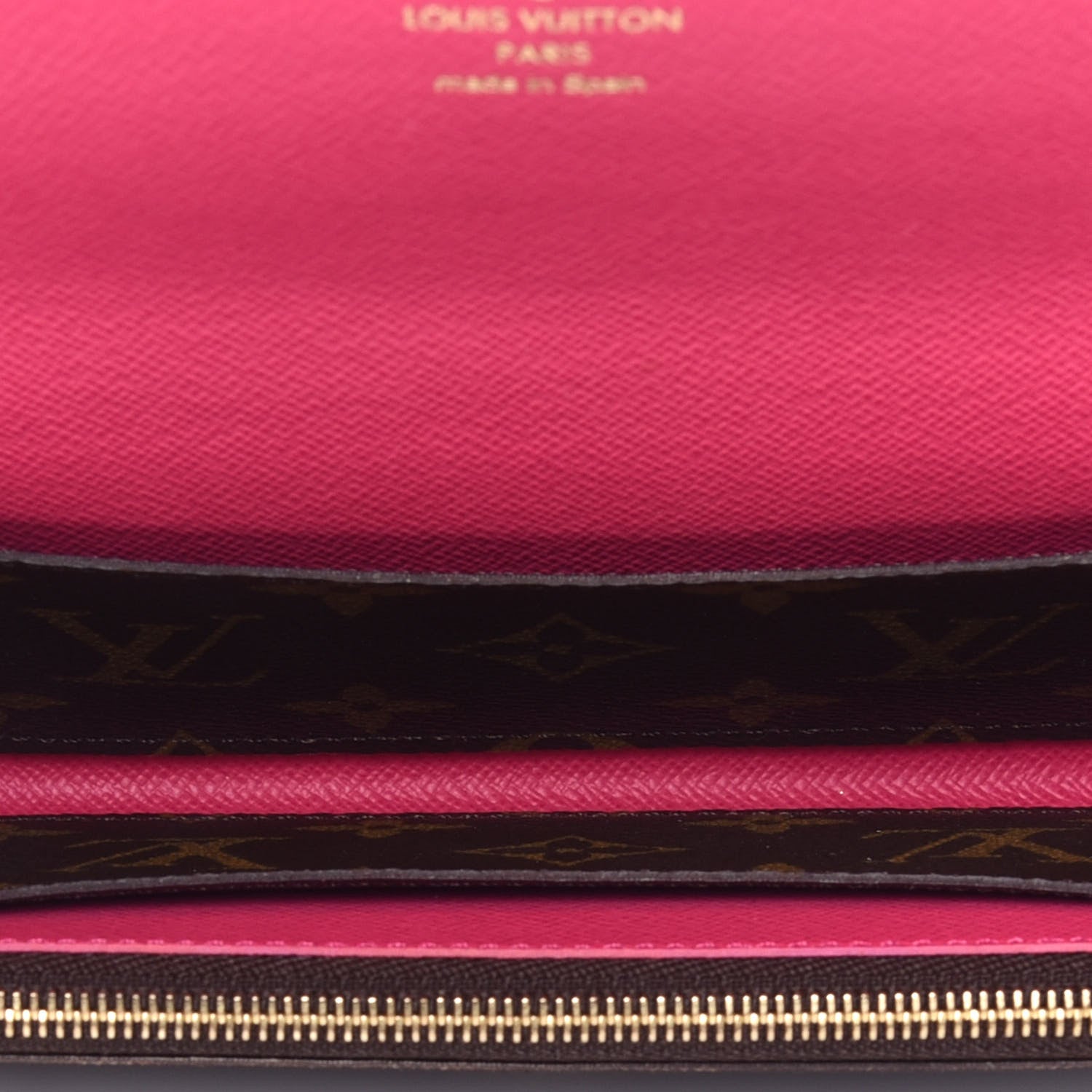 Louis Vuitton Monogram Bloom Flower Emilie Wallet Fuchsia 6 of 8