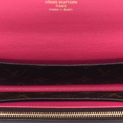 Louis Vuitton Monogram Bloom Flower Emilie Wallet Fuchsia 6 of 8