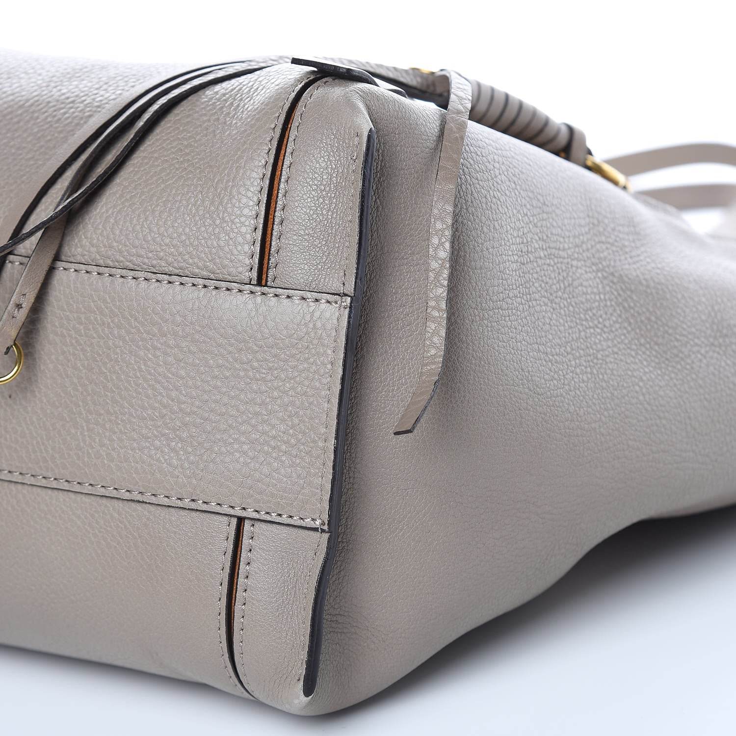 Chloe Smooth Calfskin Medium Milo Shopping Tote Motty Grey 7 of 14