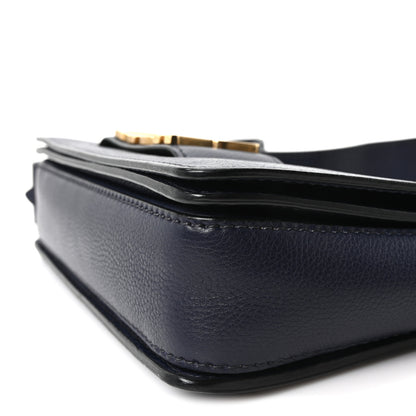 Christian Dior Grained Calfskin Dio(r)evolution Flap Bag Navy Blue 9 of 9