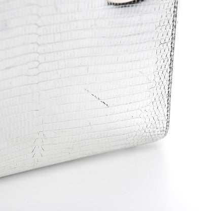 Christian Dior Metallic Lizard Mini Lady Dior Silver 14 of 17