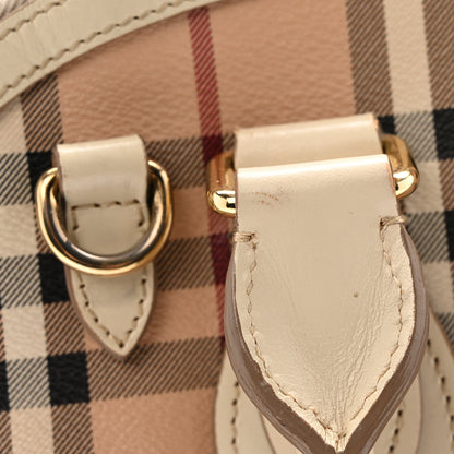 Burberry Haymarket Check Small Orchard Bowling Bag White 15 of 17