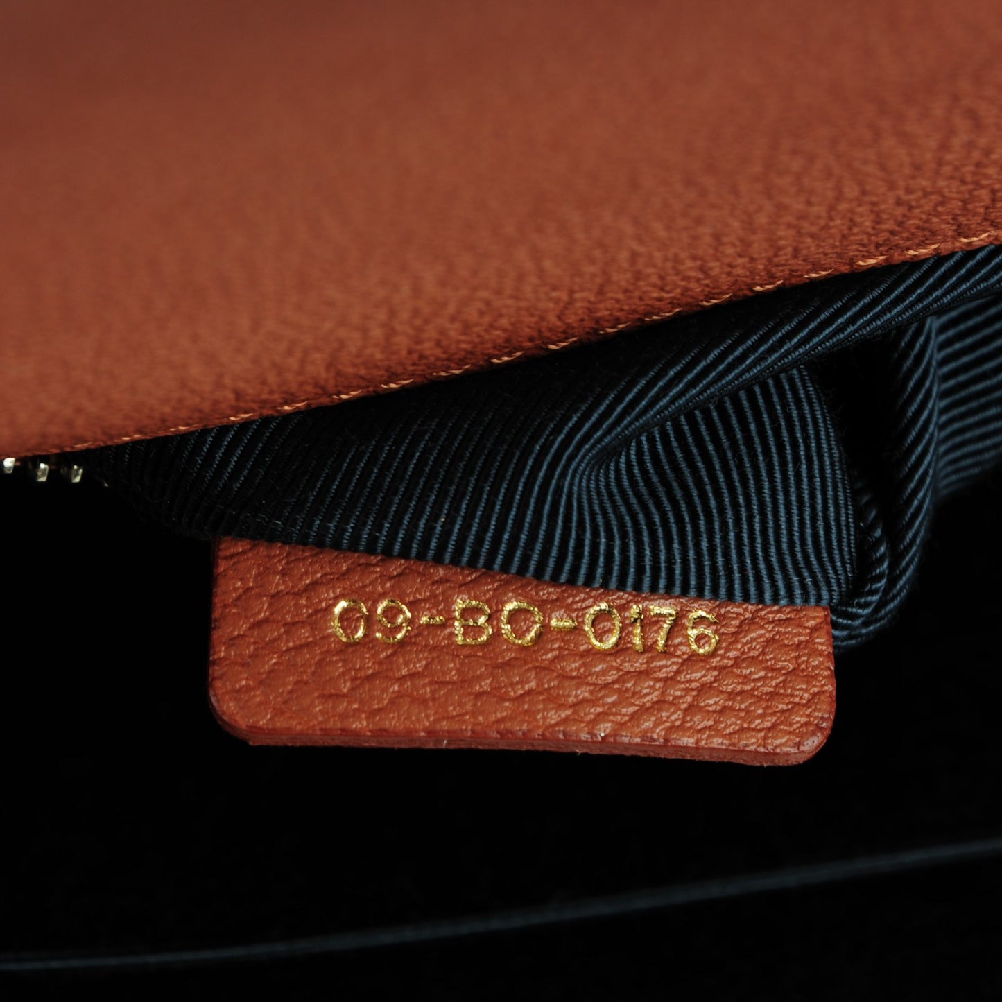 Grained Calfskin Medium Diorama Flap Bag Brown