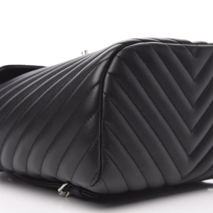 Chanel Calfskin Chevron Quilted Small Urban Spirit Backpack Black 4 of 8