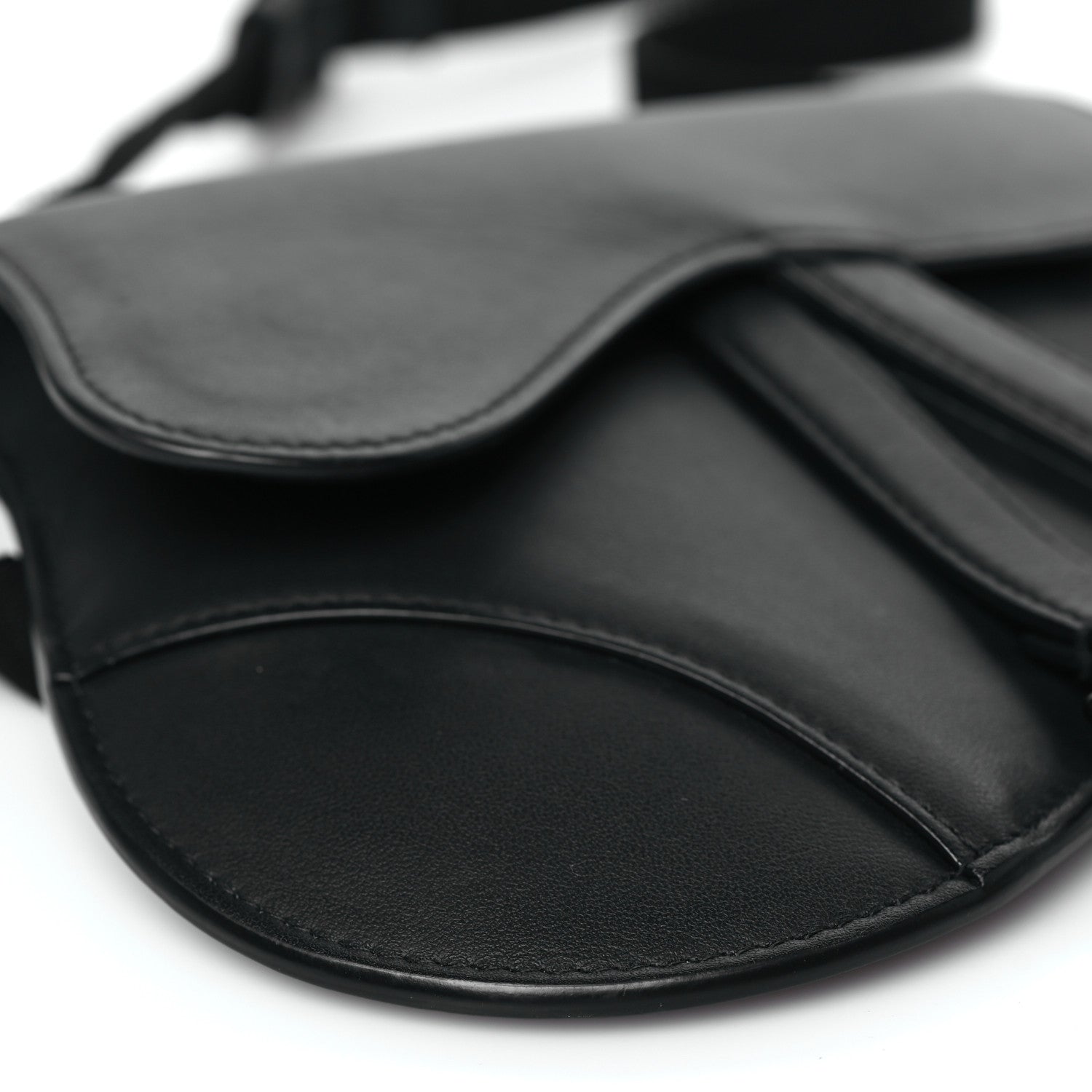 Christian Dior Ultra Matte Calfskin Saddle Belt Bag Black 7 of 7