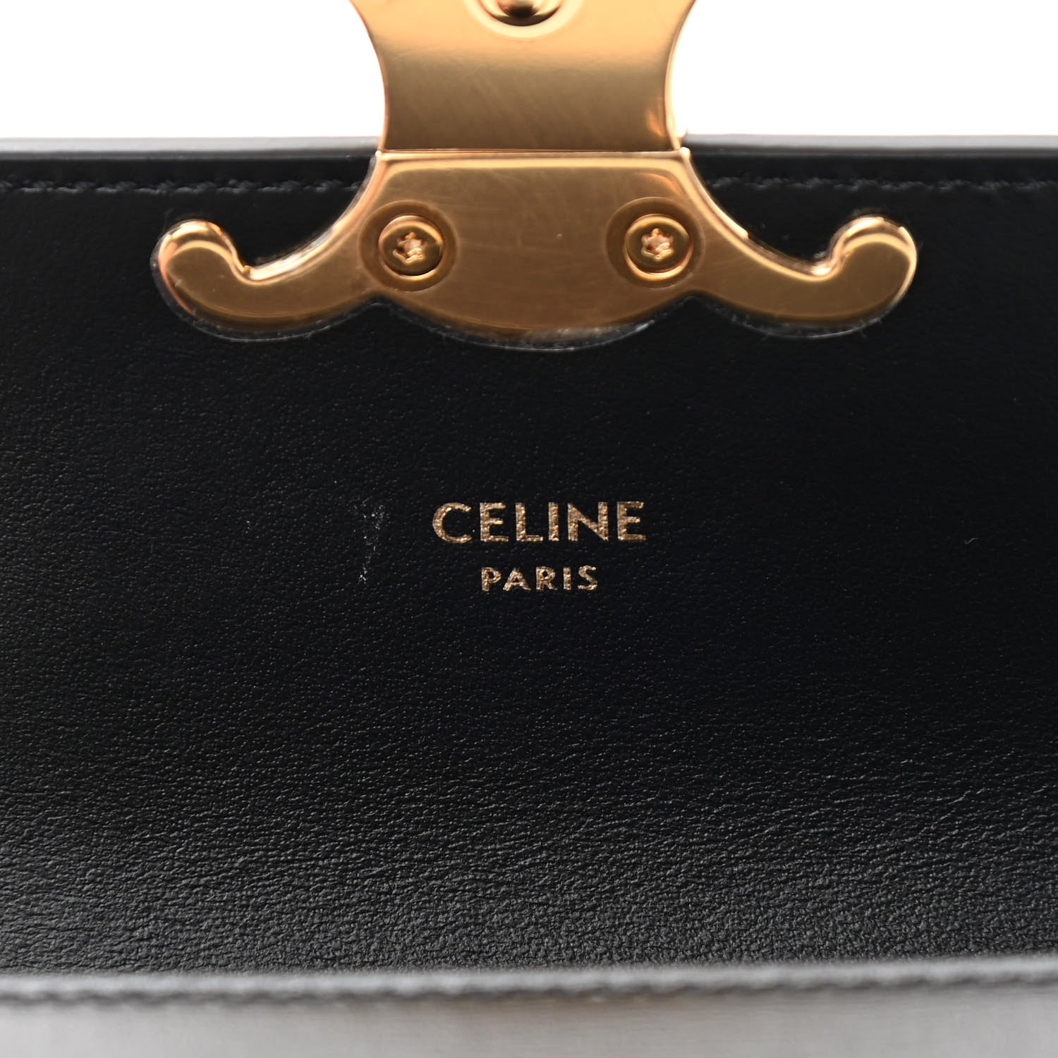 Celine Shiny Calfskin Mini Triomphe Black 6 of 12