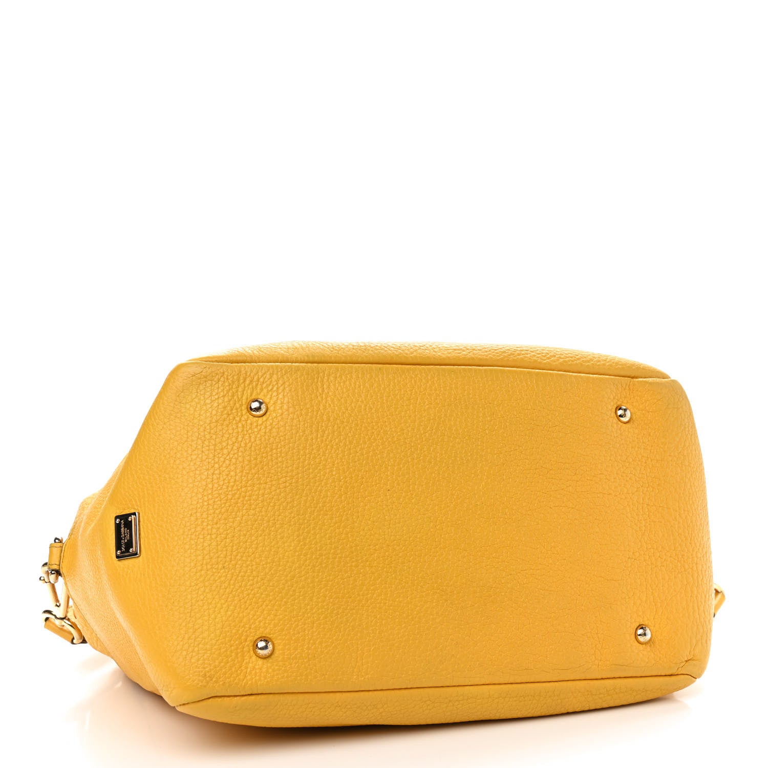 Dolce & Gabbana Calfskin Large Miss Sicily Satchel Yellow 4 of 16