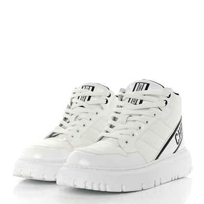 Christian Dior Nylon Fabric Womens D-Player High Top Sneakers 39 White Black 3 of 9