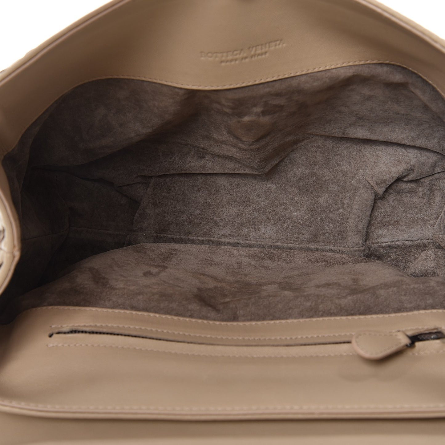 Nappa Intrecciato Rialto Shoulder Bag Mink