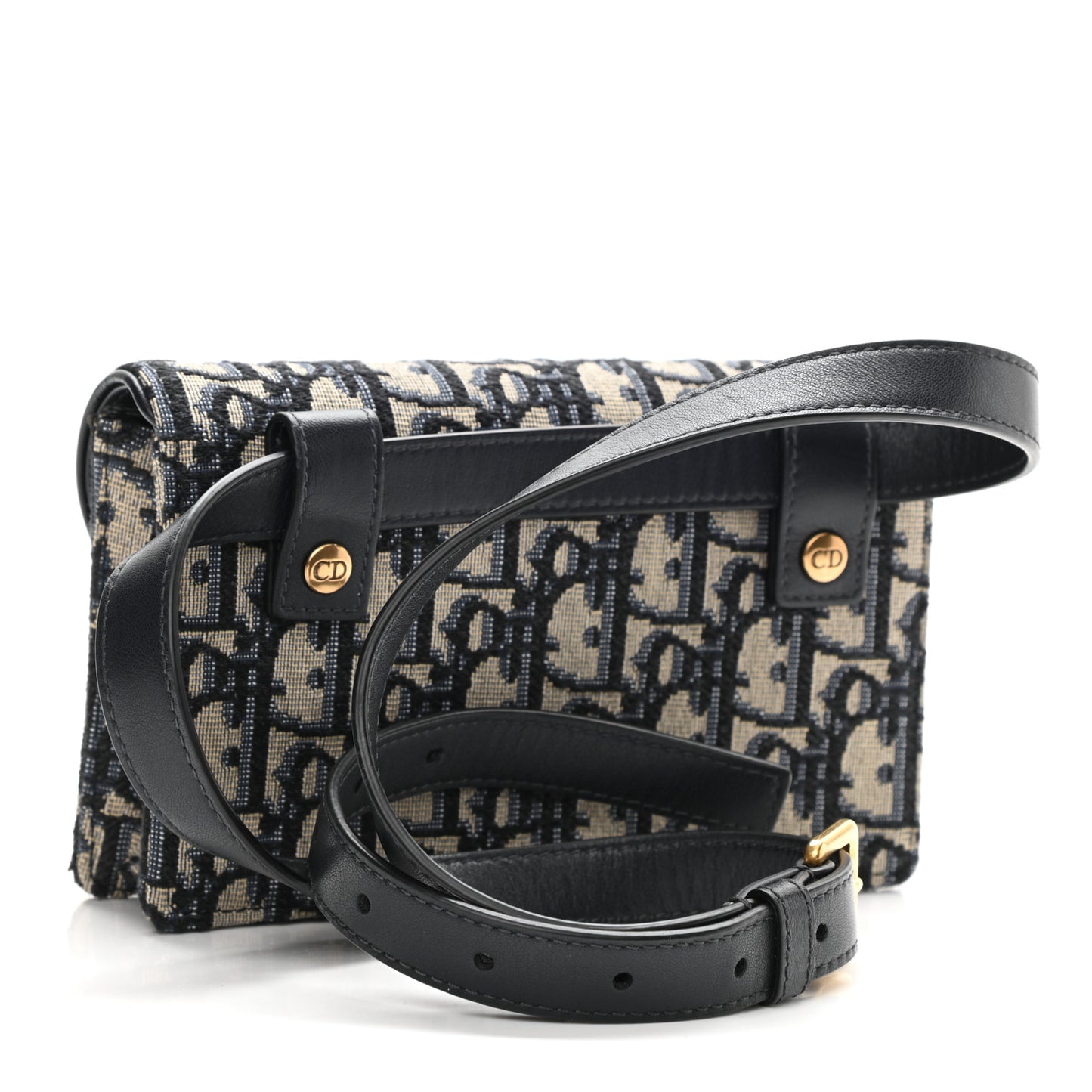 Oblique Saddle Belt Bag Blue