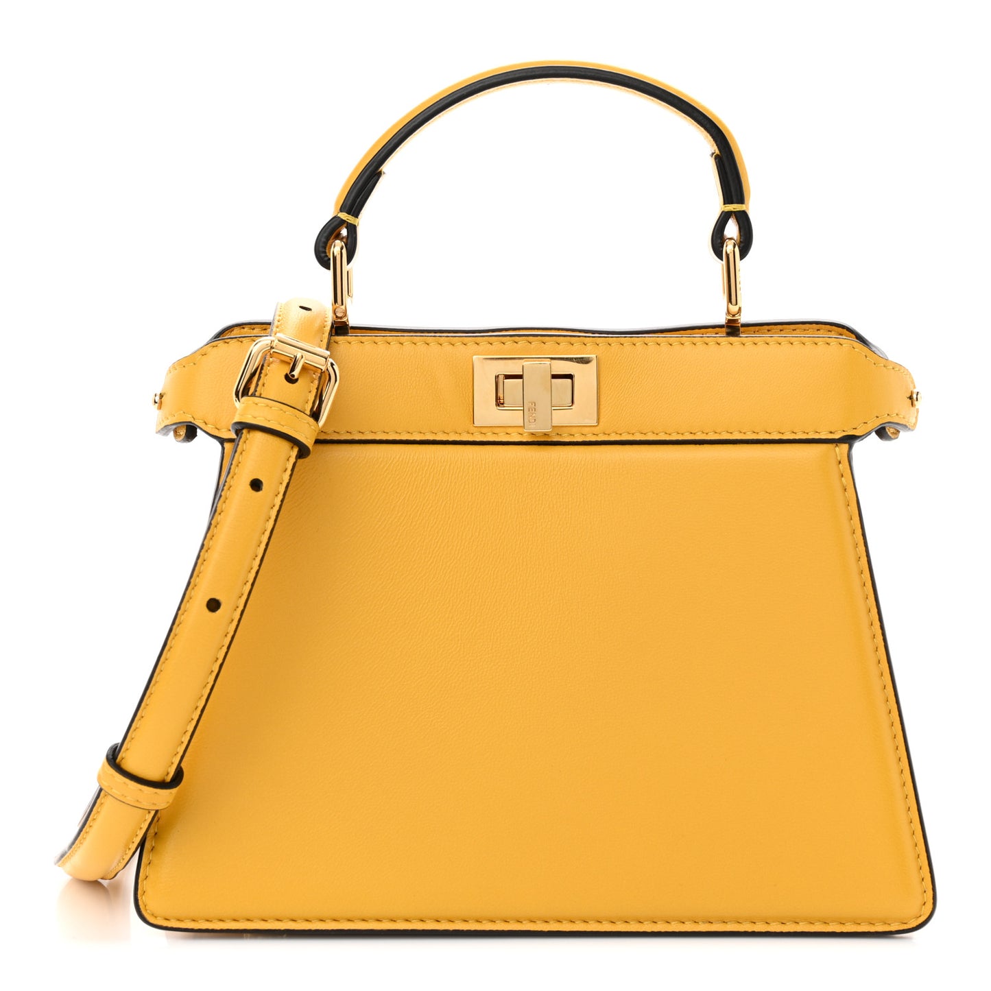 Shiny Nappa Petite Peekaboo I SEE U Satchel Mimosa