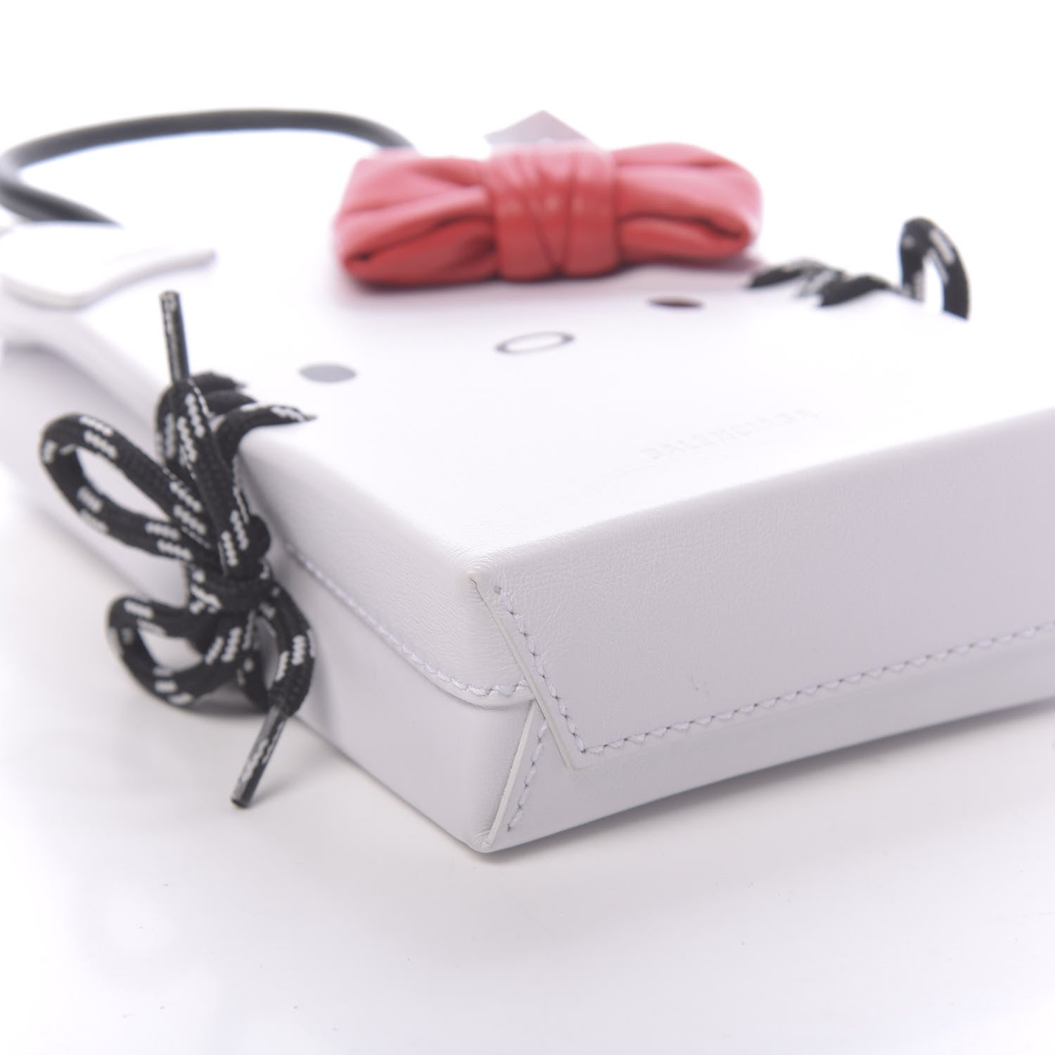Balenciaga Calfskin Hello Kitty Phone Holder White 8 of 10