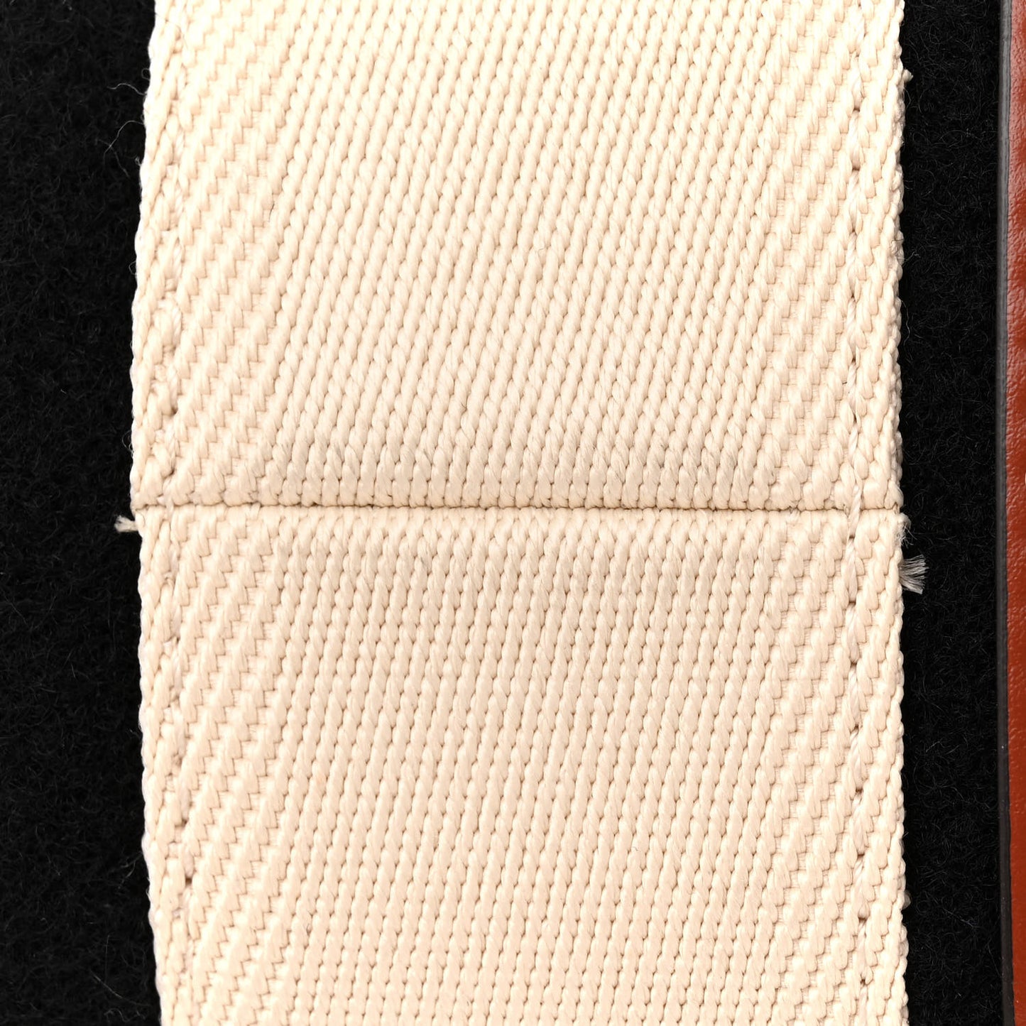 Felt Calfskin Large Woody Ribbon Tote Black