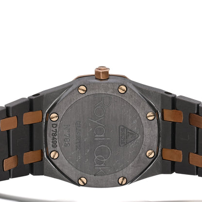 Audemars Piguet Tantalum 18K Rose Gold 25mm Royal Oak Quartz Watch Grey 66270TR 4 of 4