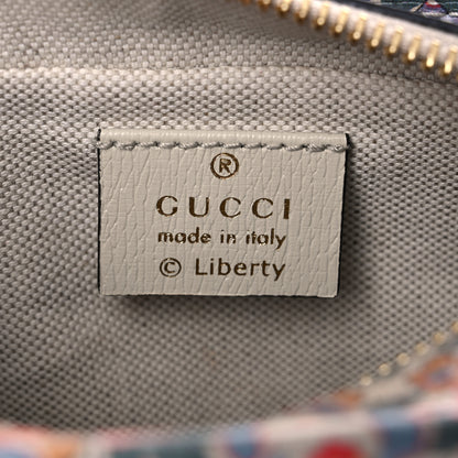 Gucci X LIBERTY OF LONDON Calfskin Infinity Abbey Zip Around Beauty Case Perfect Pink Ivory 6 of 9