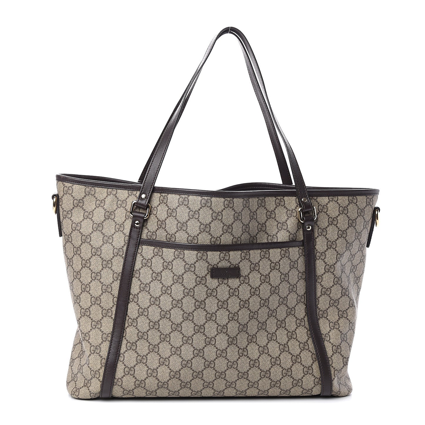 GG Supreme Monogram Medium Joy Tote Brown